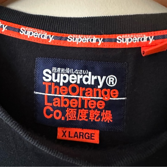 Superdry Men’s The Orange Label Black T Shirt XL - Picture 4 of 10